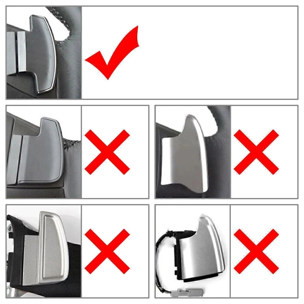 Gray Steering Wheel Shift Paddle Shifter Trim Cover for Acura MDX (2013-2018)