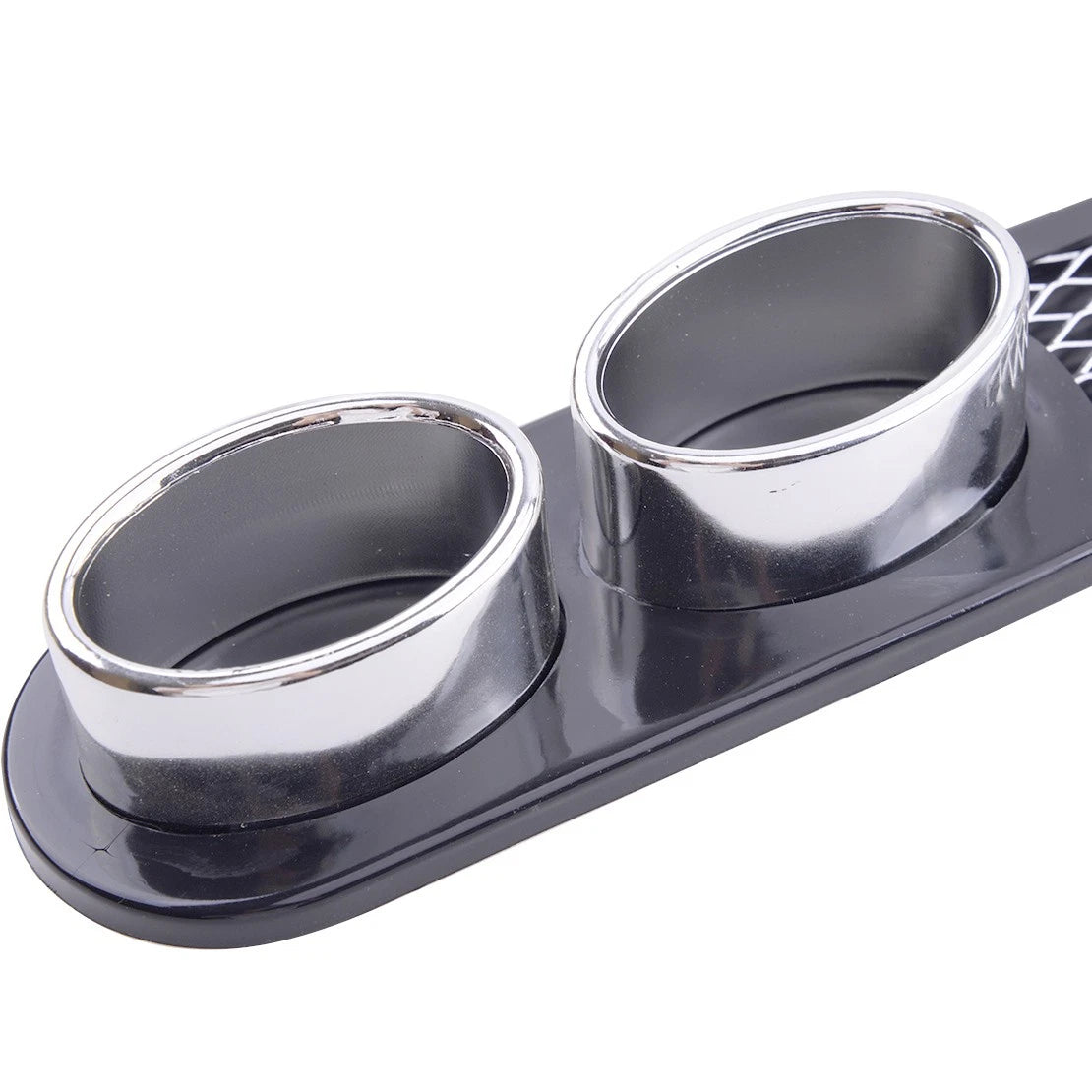 Universal Grey Rear Bumper Diffuser with Exhaust Tip for Car Model