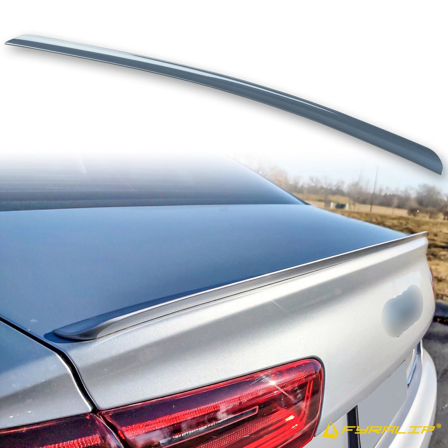 Blue Boot Lip Spoiler for Audi A6 C7 Sedan (2012-2018)