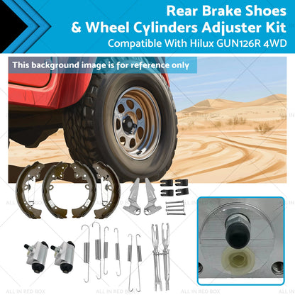 Rear Brake Shoes & Wheel Cylinder Adjuster Kit for Hilux GUN126R (2015-2023)