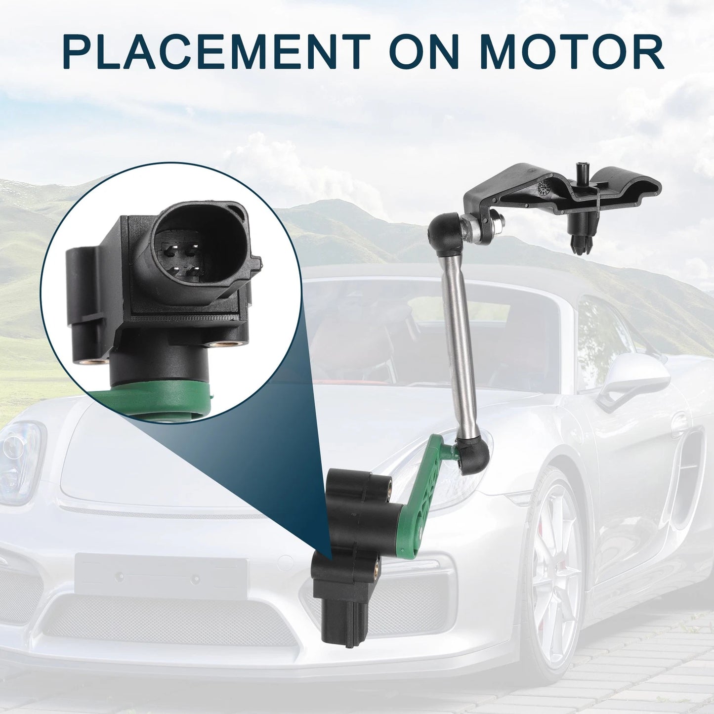 Air Suspension Ride Height Level Sensor for Porsche 911 Front Left