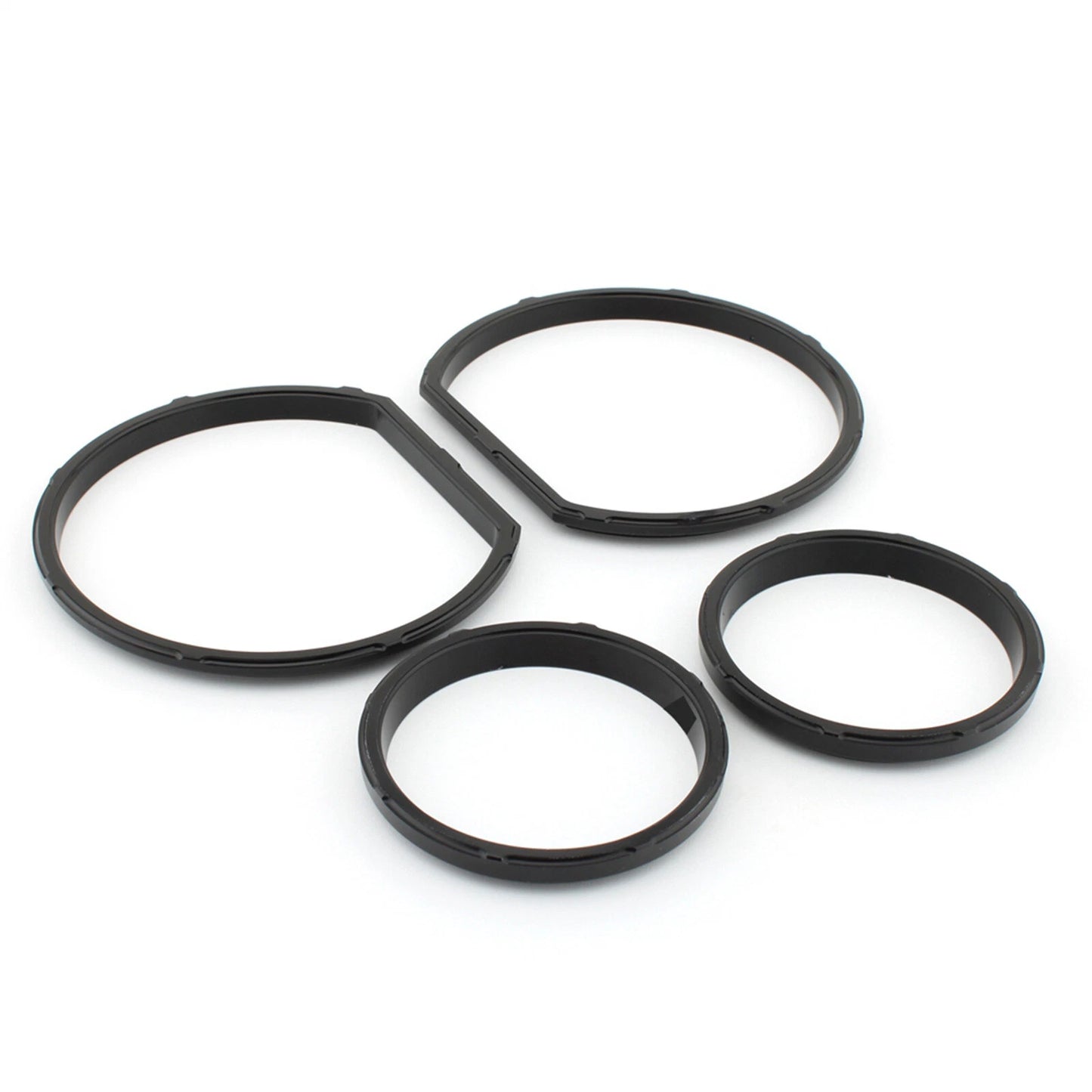 4pcs Black Gauge Bezel Kit for Harley Tri Glide (2014-2023)