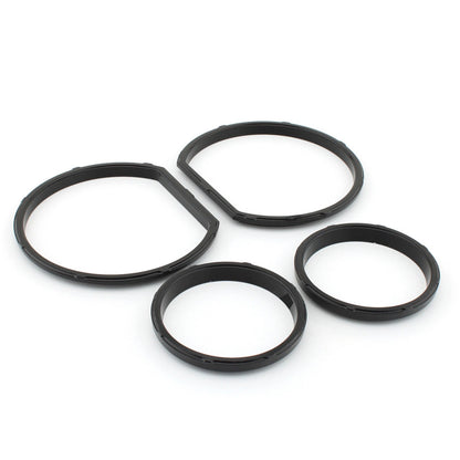 4pcs Black Gauge Bezel Kit for Harley Tri Glide (2014-2023)