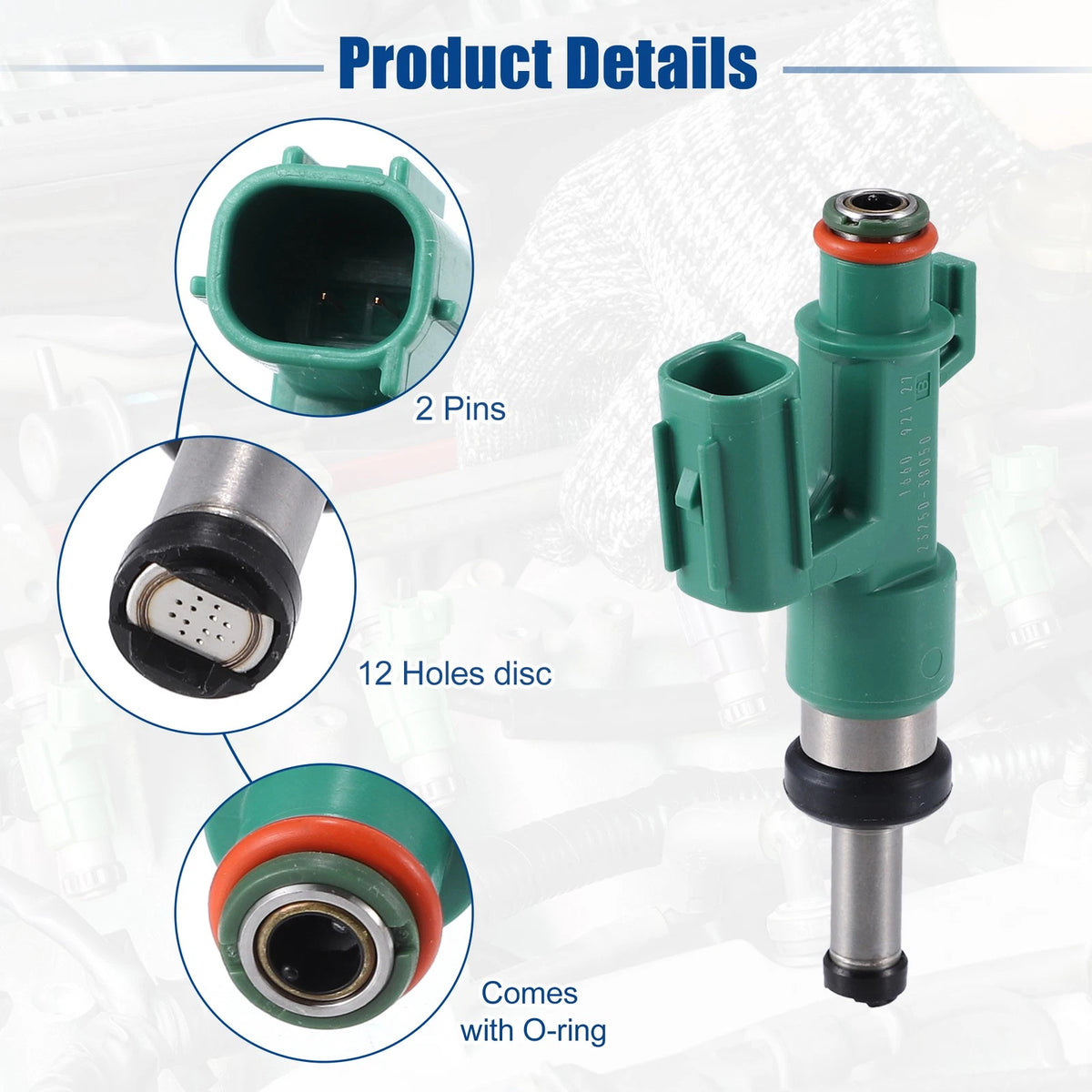 4 x Fuel Injector Nozzles for Lexus GS460 4.6L (2009-2011)