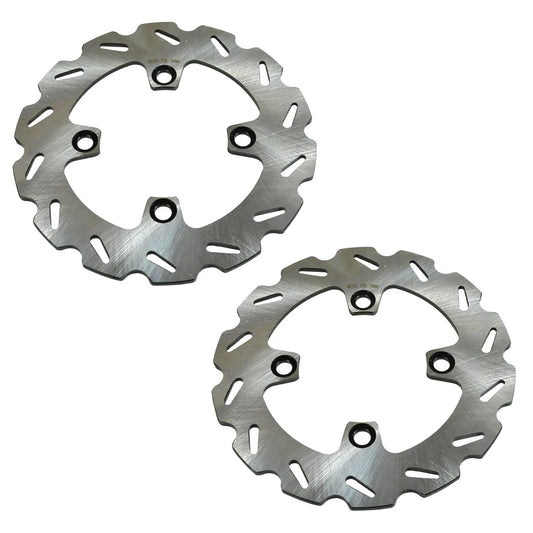 2 x Front Rotors Wave Pattern for Kawasaki Prairie 700 4x4 (2004–2006)