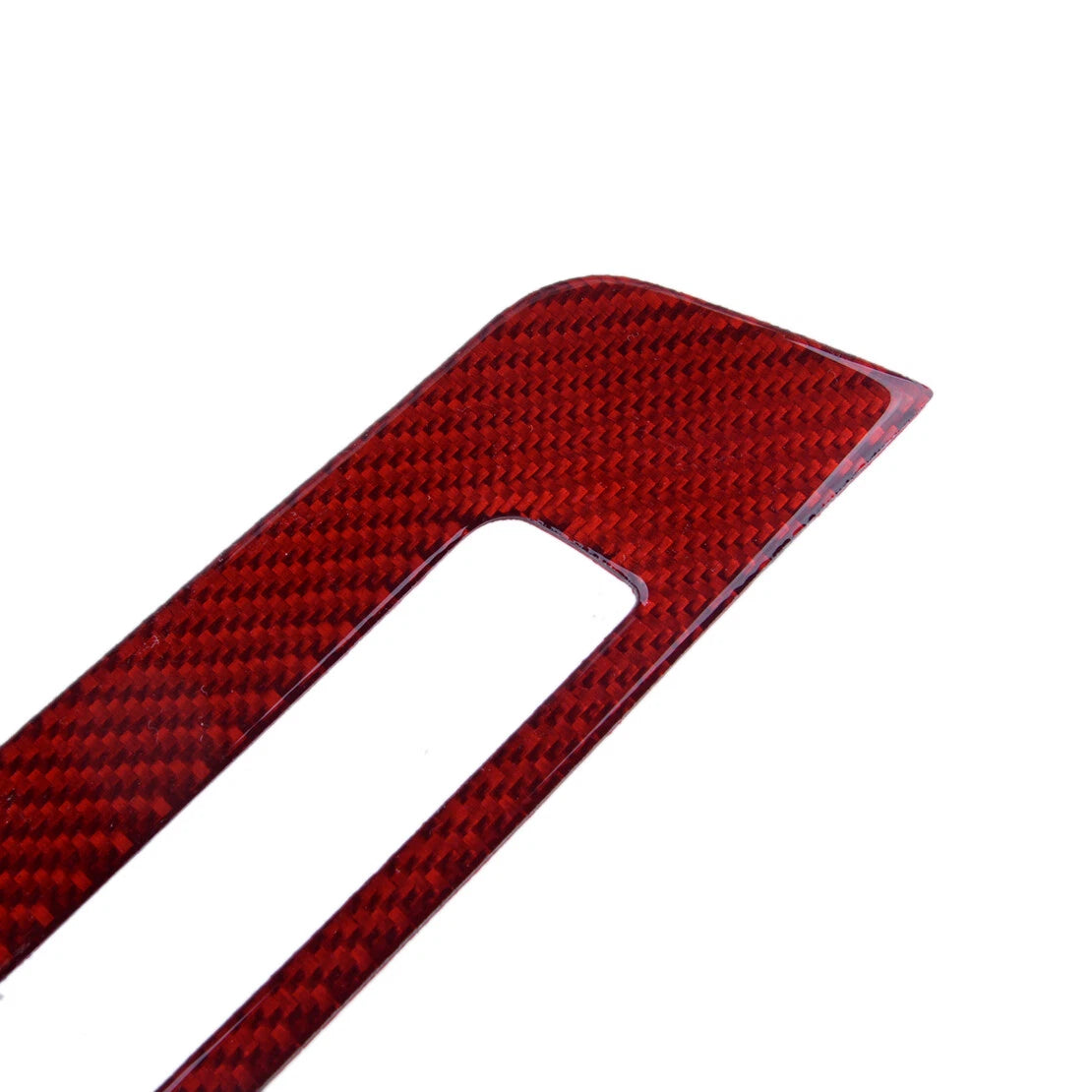 Red Center Console CD Panel Cover Trim for Mercedes Benz W204 (2011-2013)