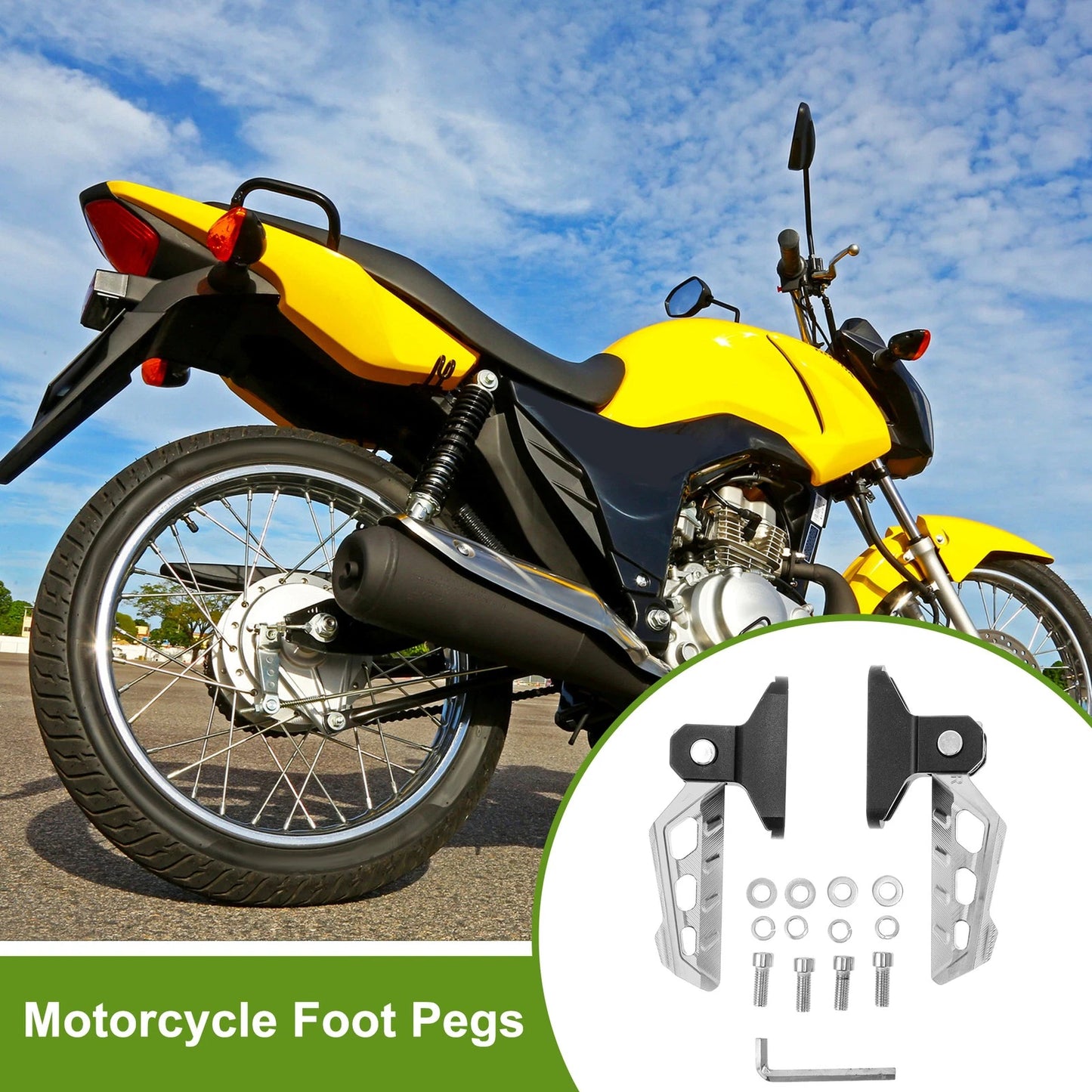 Motorcycle FootPegs 6.3" FootPegs for Motorcycle