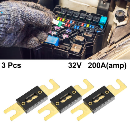 3 x 200A ANL Fuse for Cars, Trucks, Motorcycles, Boats & Audio CDs