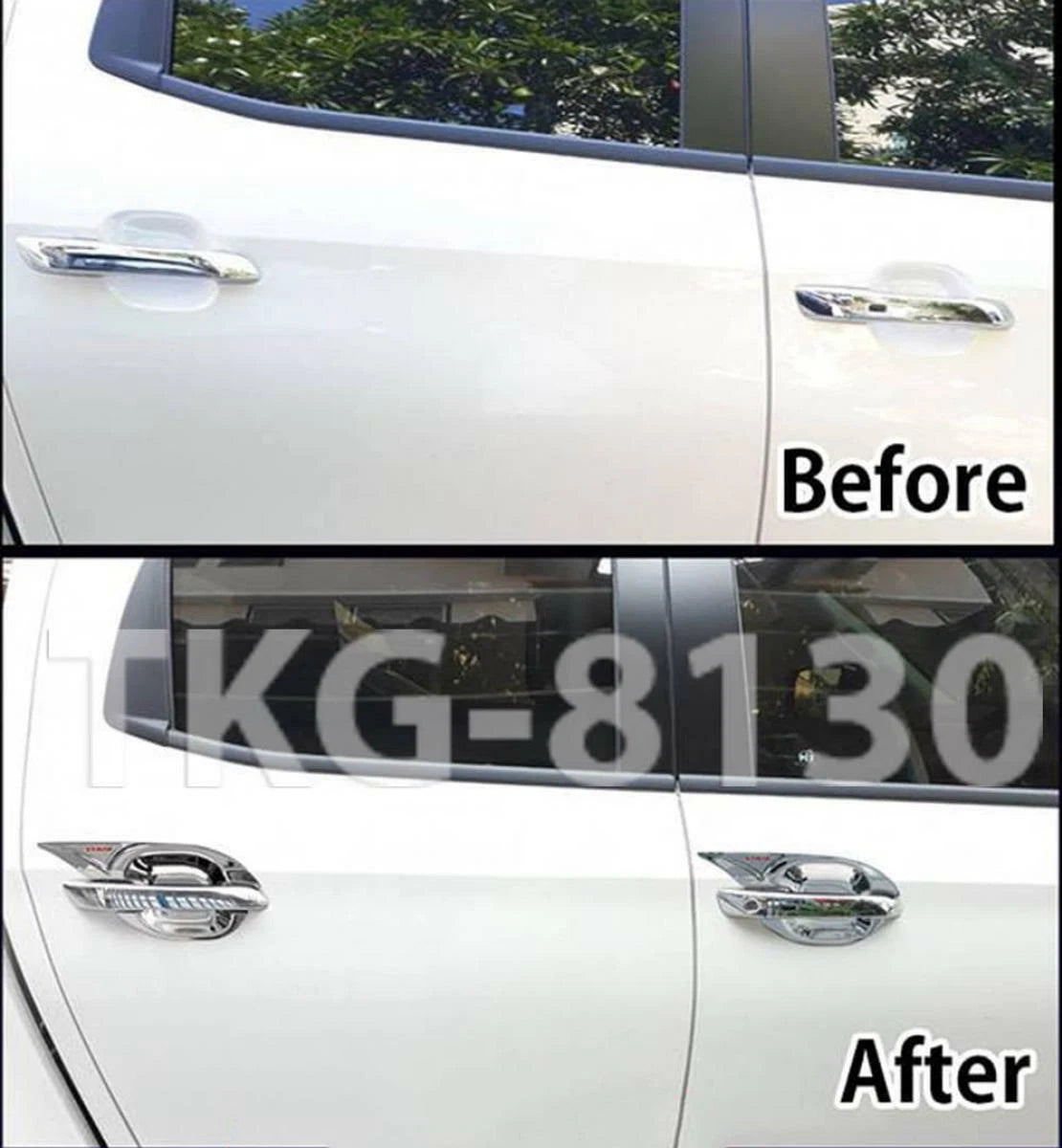 4 x Bowl Cup Door Handle Covers for Isuzu D-Max (2020)