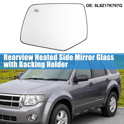 Heated Left Rearview Mirror Glass for Ford Escape (2008-2019)