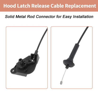Front Hood Release Cable for Ford Edge Lincoln MKX Nautilus (2015-2024)