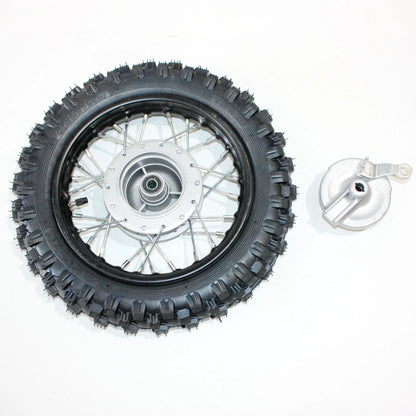 10" Front Rear Drum Brake Wheel Rim Tire for PIT PRO Dirt Bike