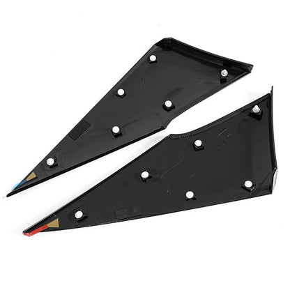 Black Rear Quarter Triangle Moldings Covers for Toyota Prius (2016-2022)