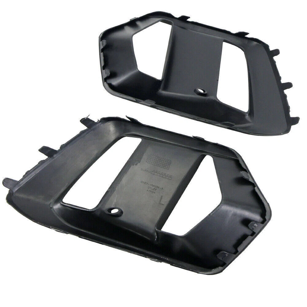 Matte Black Front Bumper Fog Light Covers for Ford Focus RS (2016-2018) 2x