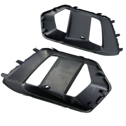 Matte Black Front Bumper Fog Light Covers for Ford Focus RS (2016-2018) 2x