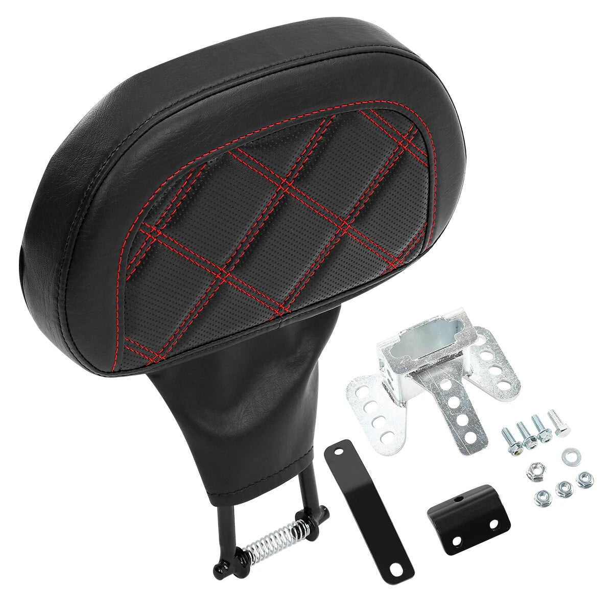 Black Driver Backrest Pad for Harley Touring Road Street Glide FLHX (88-23)