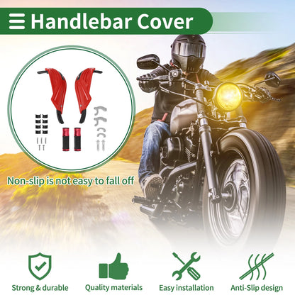 Hand Grips Cover Kit for Motorcycle Handle Bar Throttle Diamond Pattern