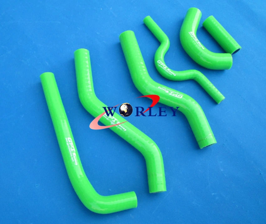 Green Silicone Radiator Hose Kit for Kawasaki KX250F KXF250 (2007-2008)