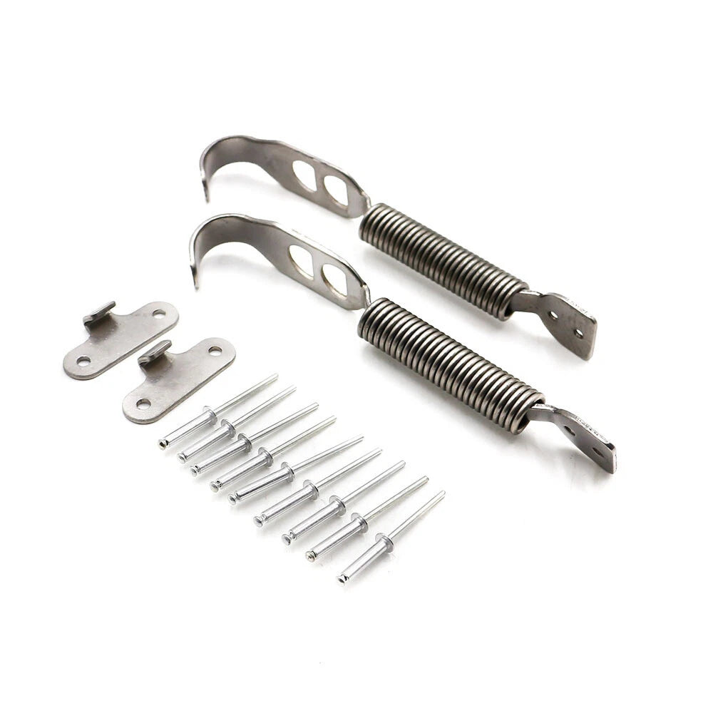 Stainless Steel Racing Bonnet Hook Pin Lock Kit for Car (No Year Specified)