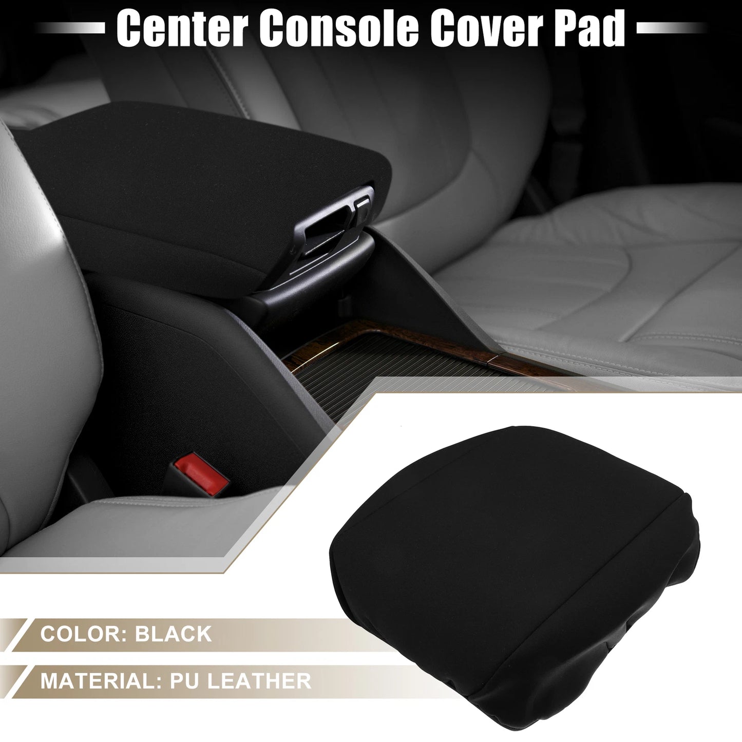 Center Console Pad Armrest Cover for Jeep Wrangler JL/JLU (2018-2023)