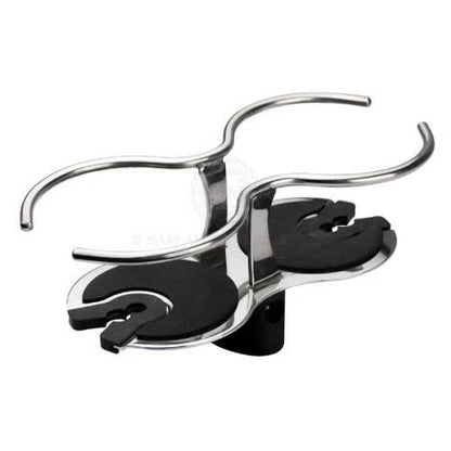 Boat Wine Glass / Drink Holder Polished Stainless Steel Surface Mount