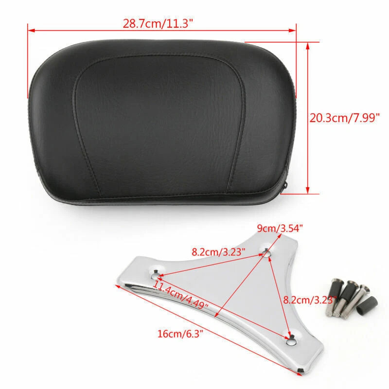 Sissy Bar Back Cushion for Harley Street Electra Glide Road King (2014-2023)