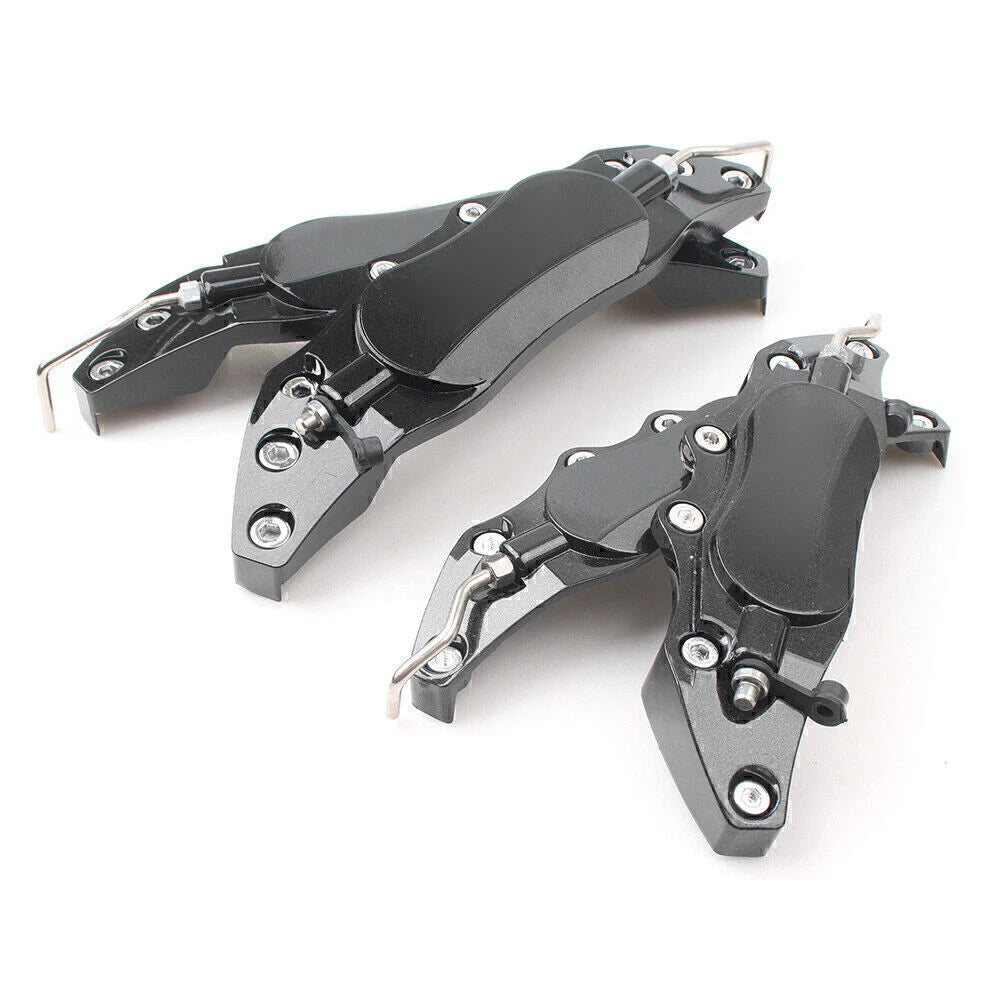 4 x 3D Metal Brake Caliper Covers for Universal Front & Rear Car Black