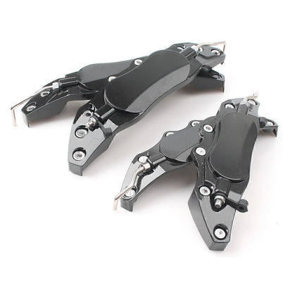 4 x 3D Metal Brake Caliper Covers for Universal Front & Rear Car Black