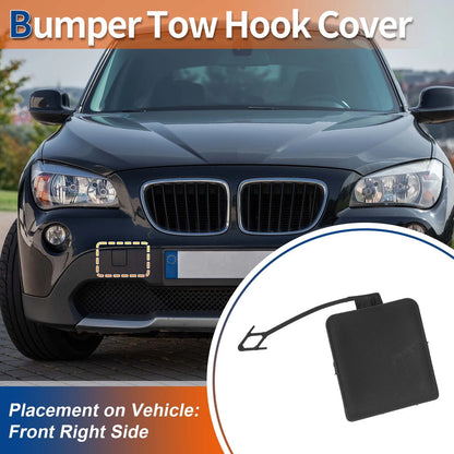 Bumper Tow Hook Cap for BMW X1 E84 2009-2012 (2 x Unpainted Covers)