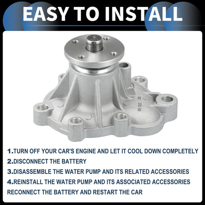 Water Pump with Gasket & Screws Kit for Toyota Van (1984-1989)
