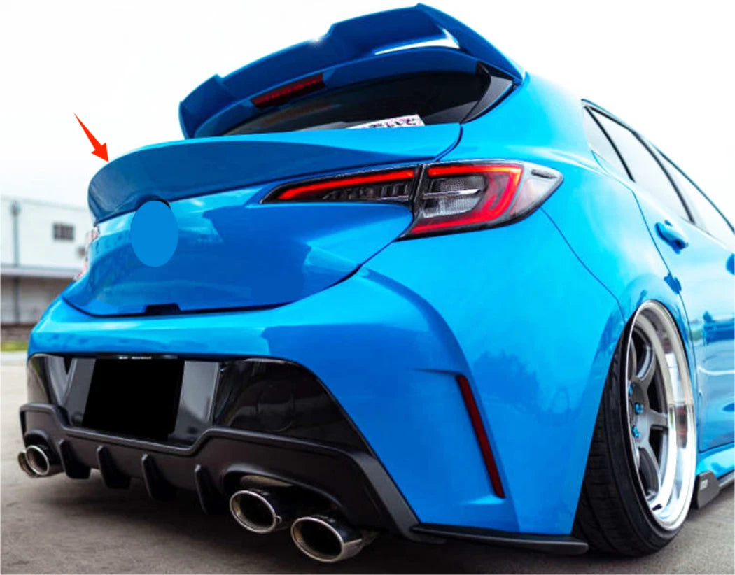 Unpainted Rear Middle Spoiler Wing for Toyota Corolla Hatchback (2019-2024)