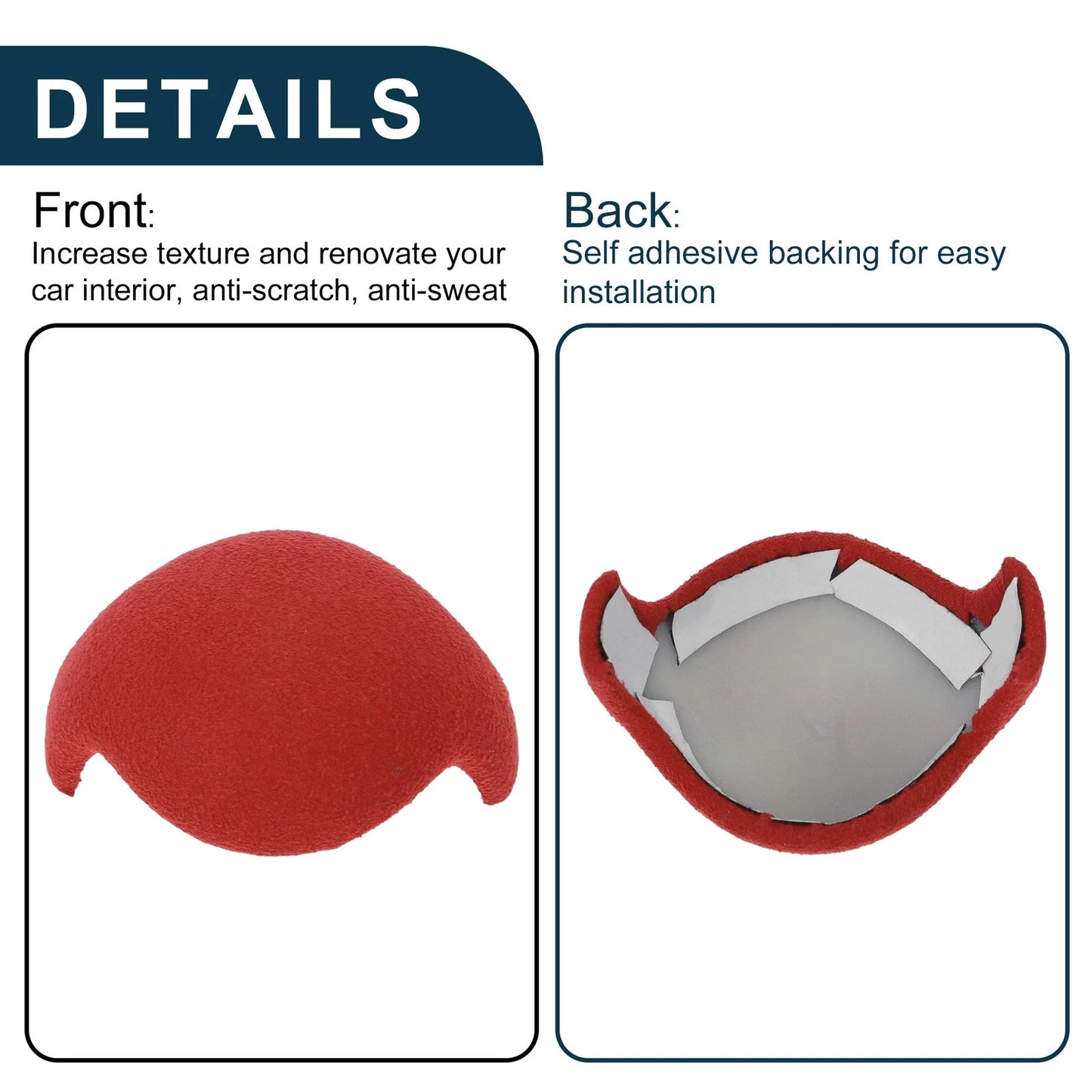Gear Shift Knob Cover for Ford Mustang 2015-2021 Red Console Decorator