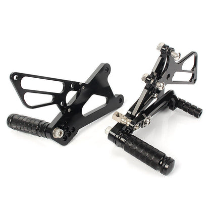 Black Rearset Footpegs for Triumph T595 509 955i 1050 Speed Triple (2006-2012)