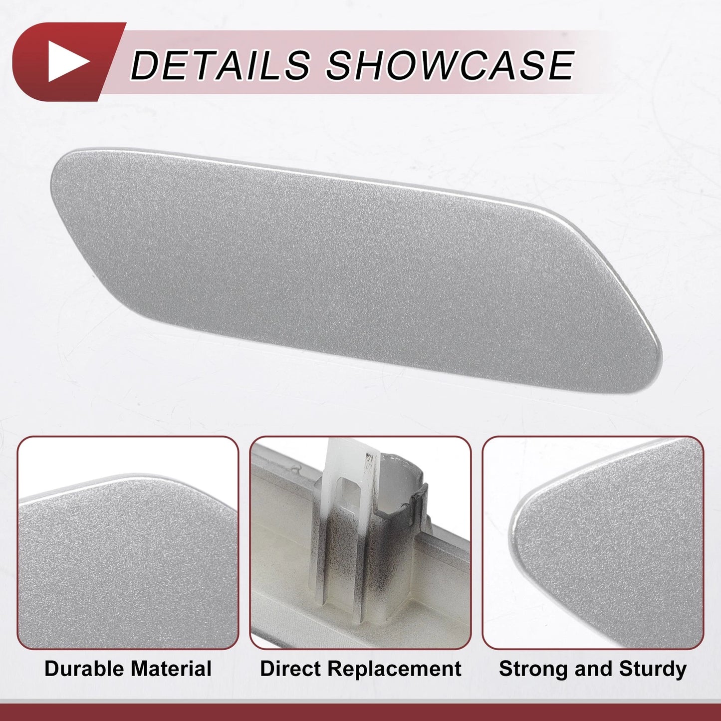 Front Right Washer Nozzle Cover for Lexus RX350 (2016-2019) - Silver Tone 1 x