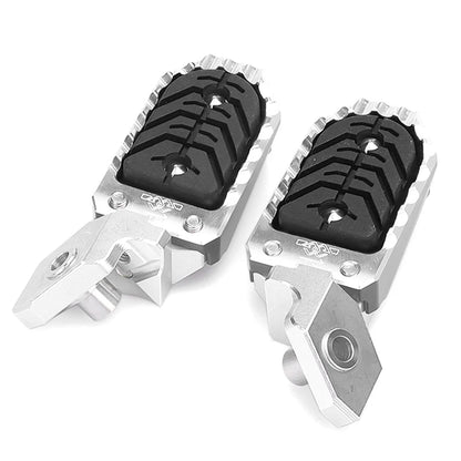 Silver Aluminum Wide Foot Pegs for BMW R1200GS R1250GS GS ADV (2013-2023)