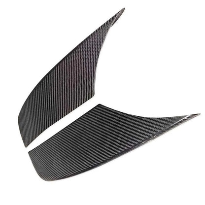 Dry Carbon Fiber Front Fog Lamp Pack Corner Splitter Cover For BMW M6 F06 12-21