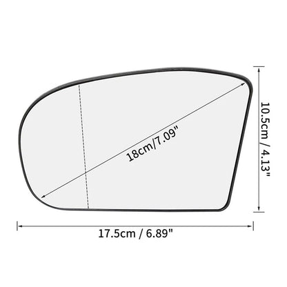 Heated Left Side Mirror Glass for Mercedes-Benz E320 E350 E500 E55 AMG (2003-2009)