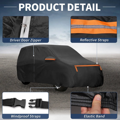 Waterproof Aluminum Film Cotton Car Cover for Toyota Vitz (2005-2015)