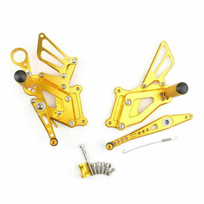 CNC Rear Footrests for BMW S1000RR (2015-2017) - Gold 2 x Sets
