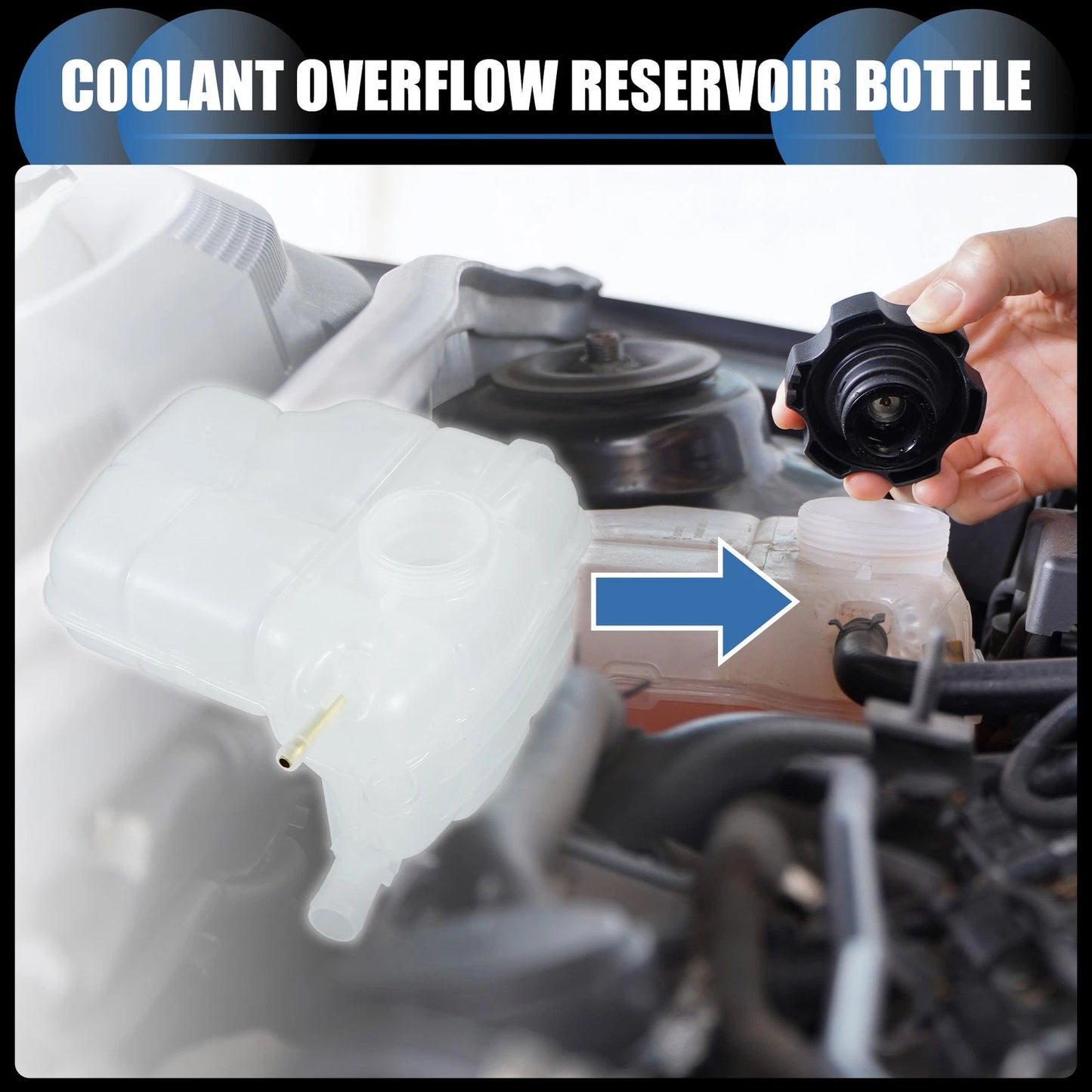 Coolant Expansion Overflow Tank for Chevrolet Cruze