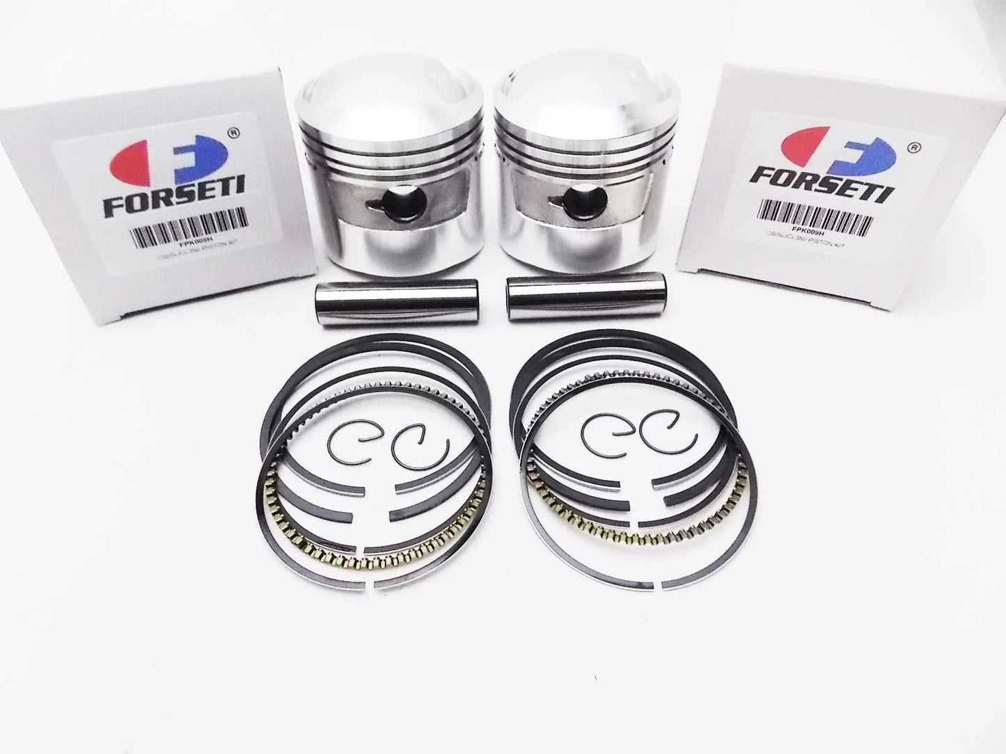 64mm Piston Set with Rings & Clips for Honda SL350 Motorsport (1971-1972)