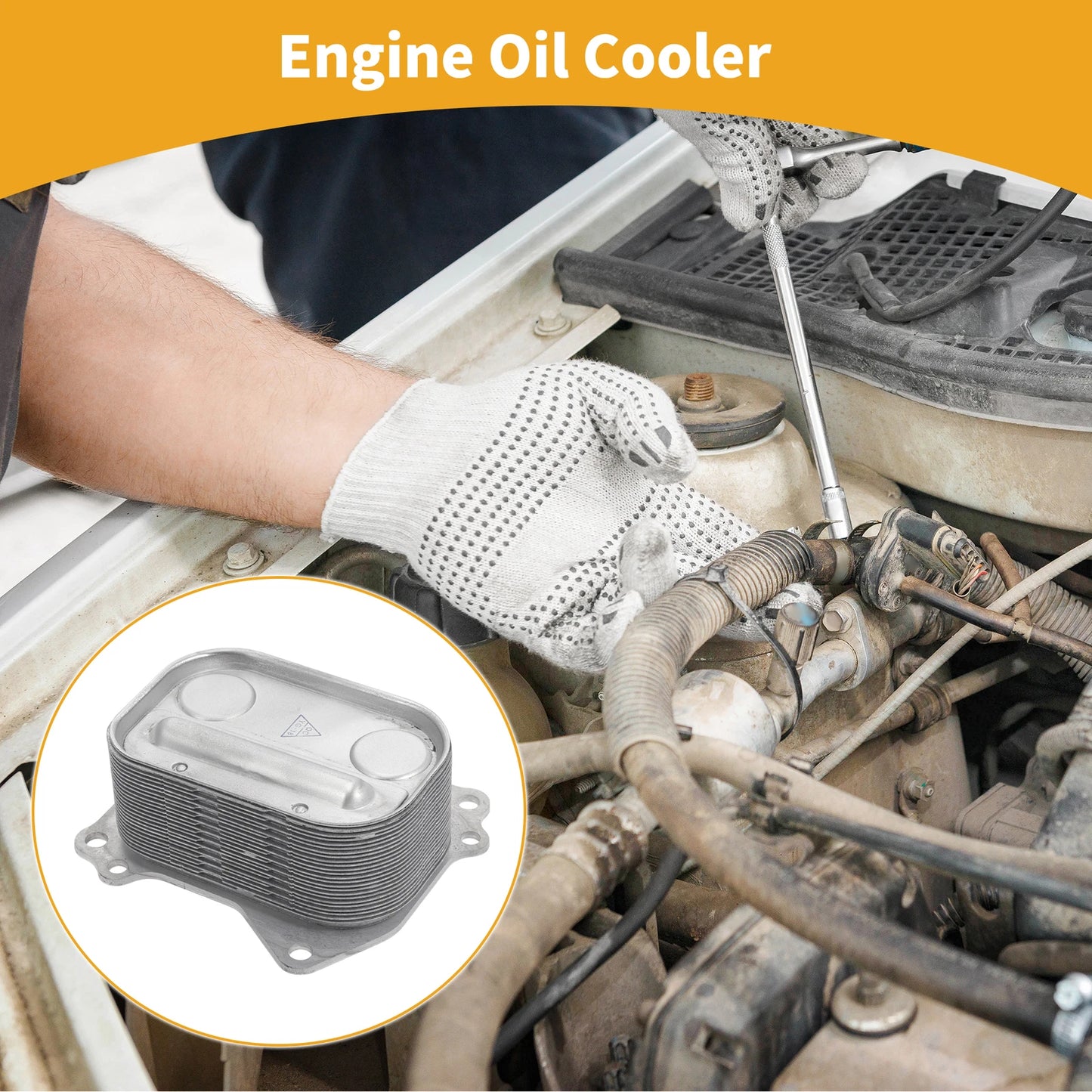 Engine Oil Cooler for BMW 320i (2012-2016) 1 x Trans Cooler
