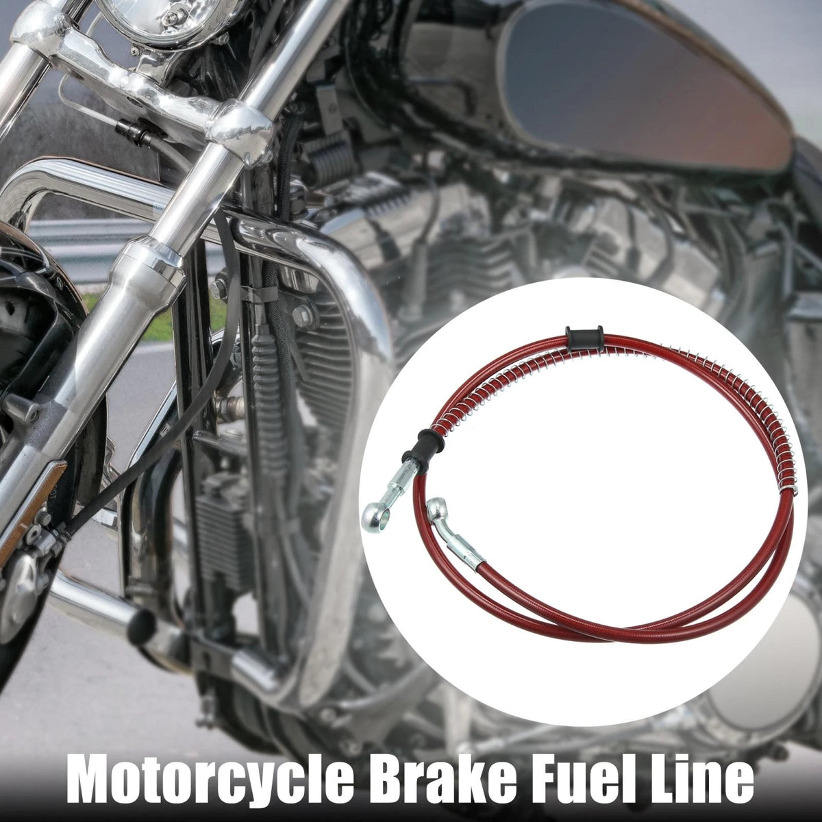 Ends / 130cm 10mm / Motorcycle Braided Brake Clutch Hose for Motorcycle