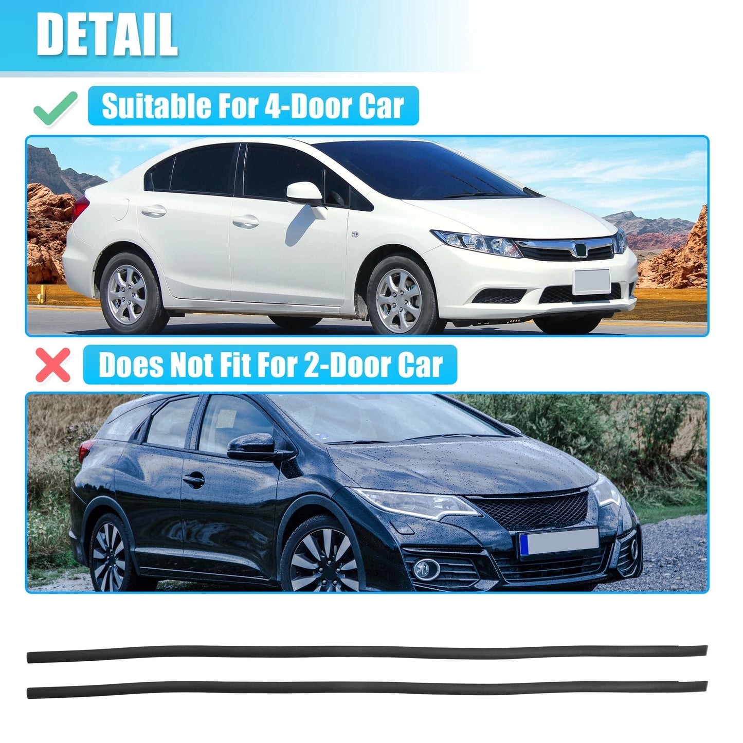 Car Sealing Strips for Honda Civic (2012-2015)