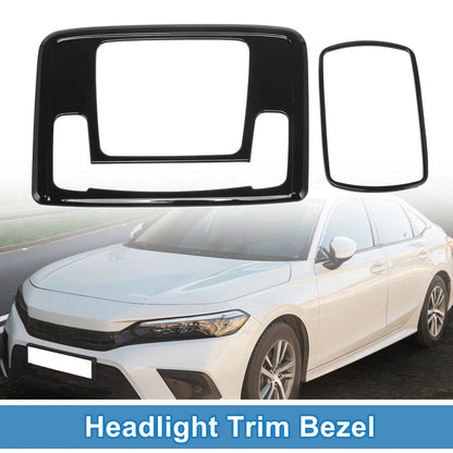 Headlight Trim Bezel Set for Honda Civic 11th Gen (2023-2024)