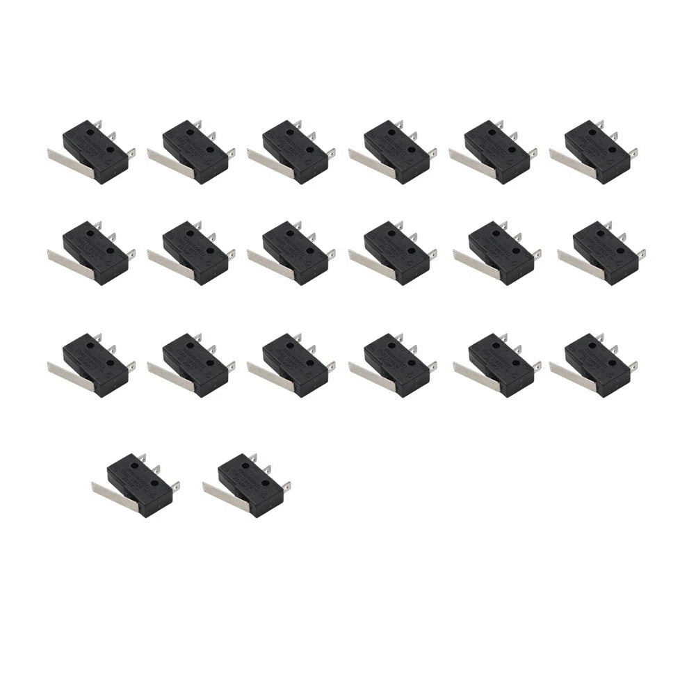 20 x Mini Micro Switches for AC 300V 1NO 1NC Short Straight Hinge
