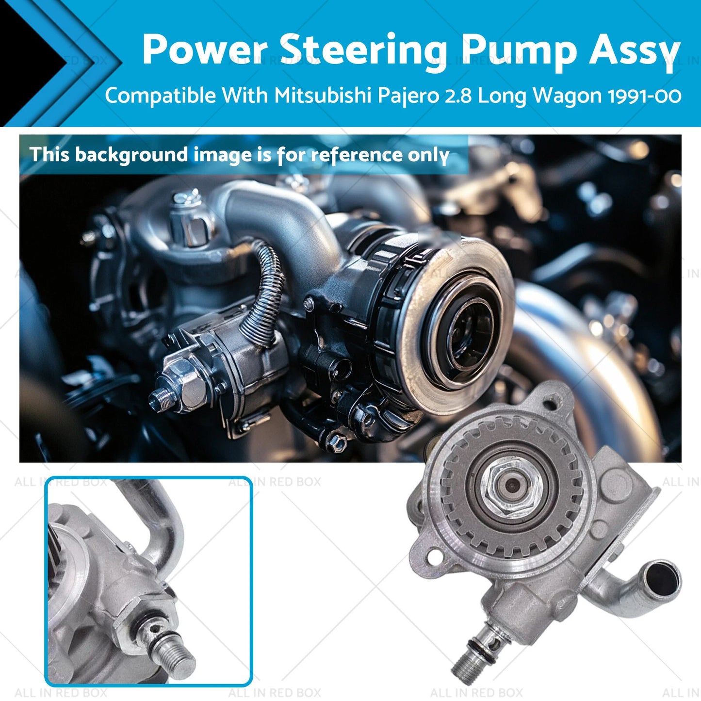 Power Steering Pump for Mitsubishi Pajero 2.8 Long Wagon (1991-2000)