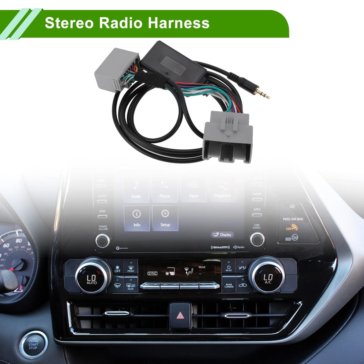 Stereo Radio Bluetooth AUX Adapter Cable for VOLVO C30 C70 (2006-2013)
