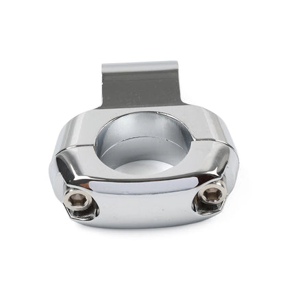 Handlebar Mirror Mount Clamp for Harley Dyna Fatboy
