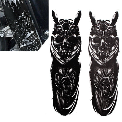 Custom Skull Decal Medallion Stickers for Harley & Yamaha